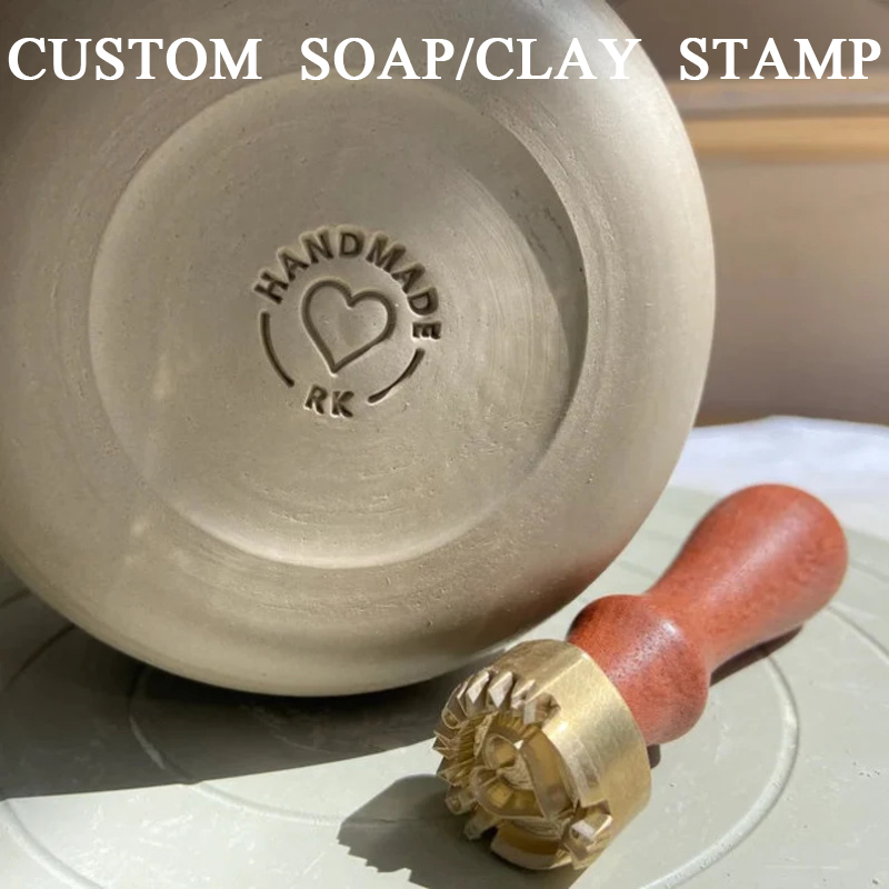 Soap Stamp Custom - Sello de arcilla personalizado para cerámica,