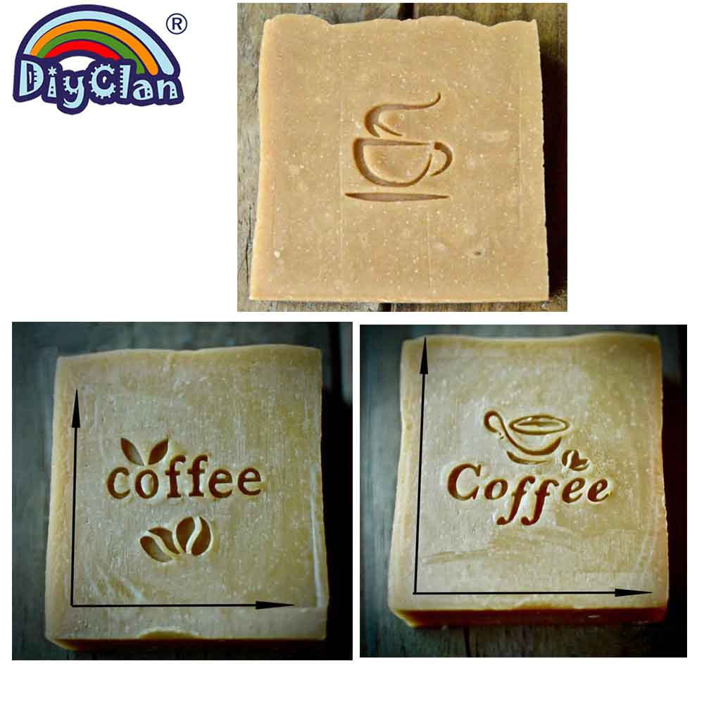 Soap Stamp Custom - Patrón de grano de café, sello