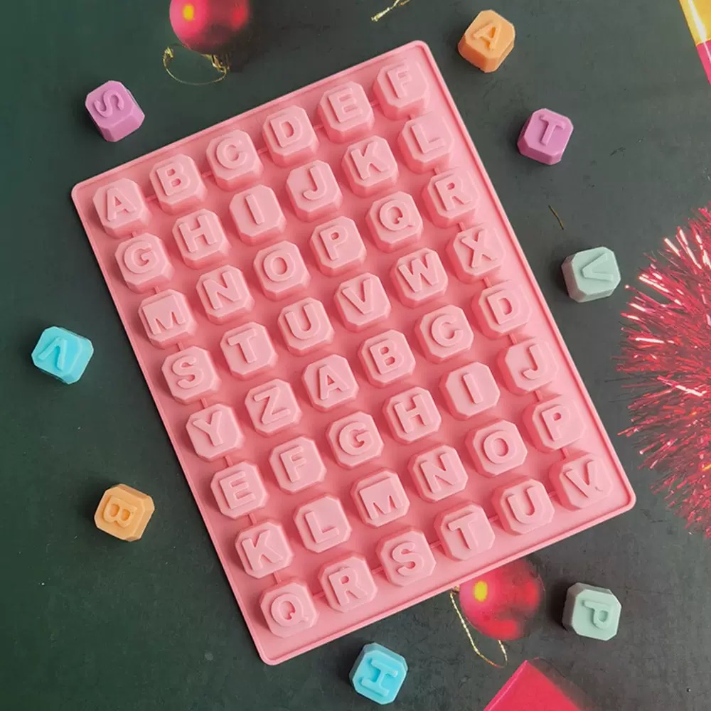 Soap Making Kits - 48 letras Enghish alfabeto letra molde