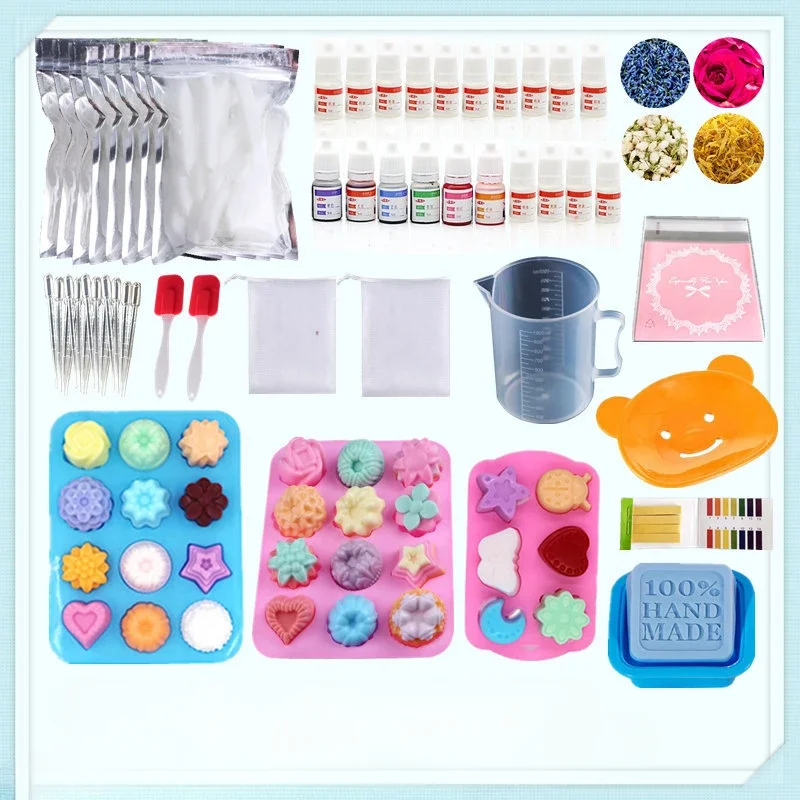 Soap Making Natural Ingredients - Kit de material esencial hecho a