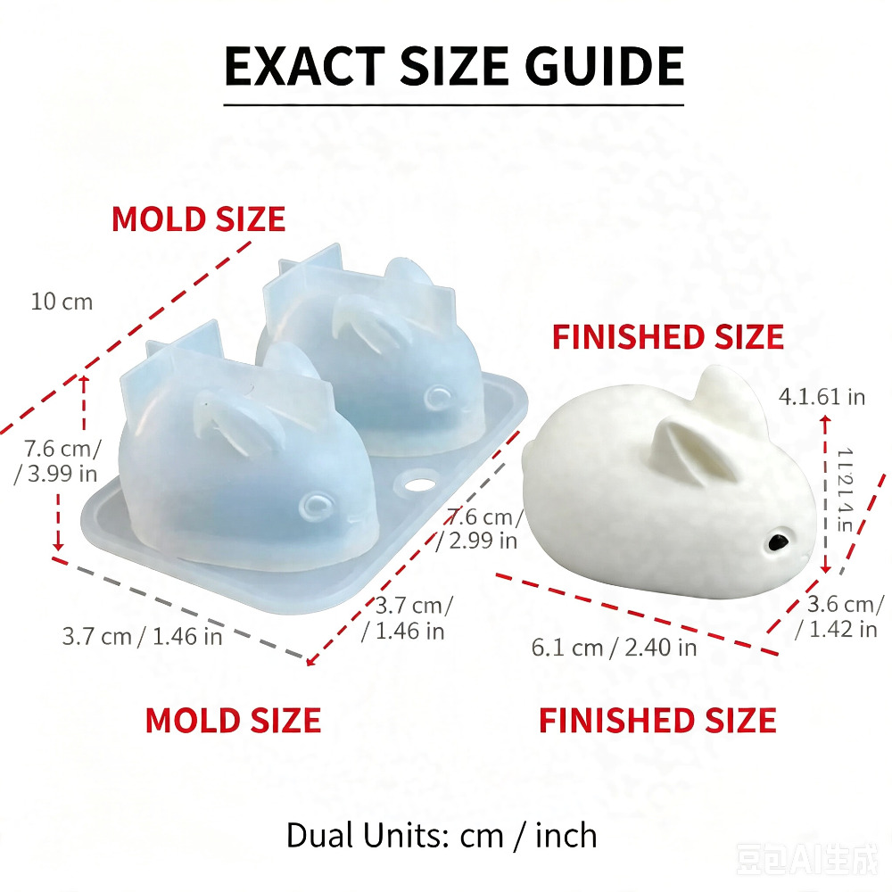 Molde de Silicona 3D de Conejo - Soap Making Line reseña y precio