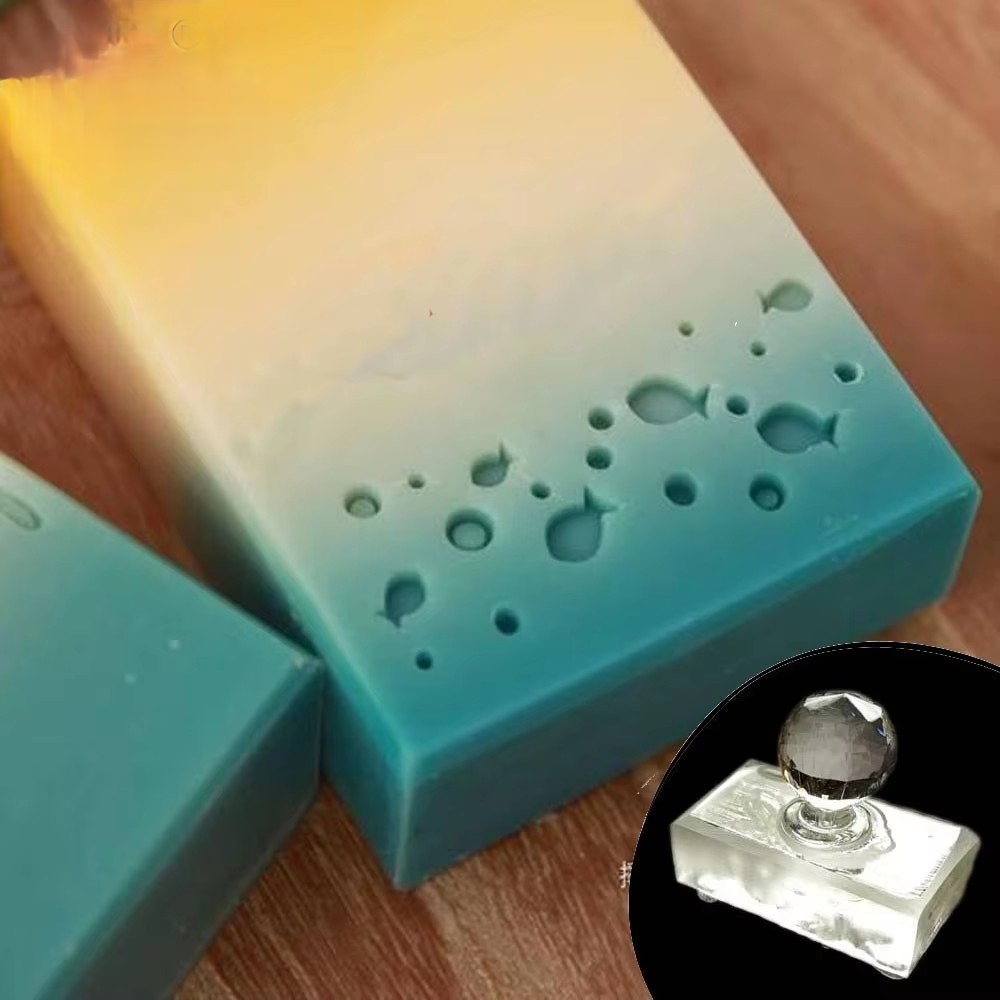Sello de jabón acrílico hecho  - Soap Stamp Custom reseña y precio